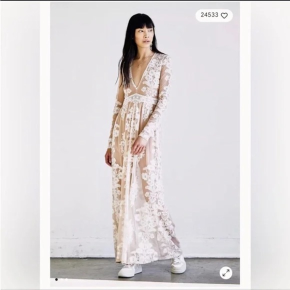 For Love And Lemons Dresses & Skirts - ✨NWOT For Love and Lemons x Free People Temecula maxi dress white lace sz S✨